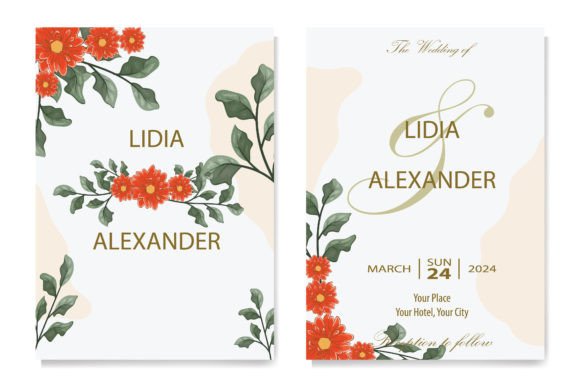 Blooms & Greenery: The Floral Foliage Wedding Invitation