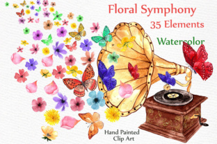 Charming Floral Clipart for Wedding Stationery & Designs