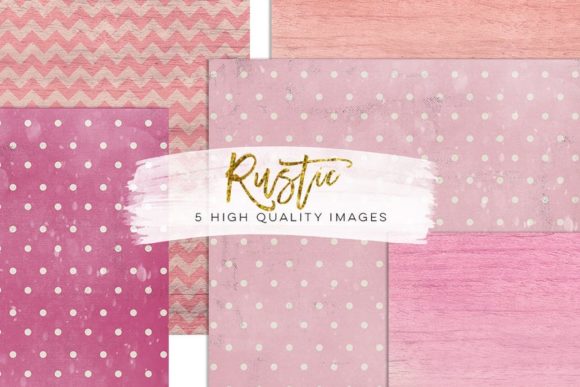 Charming Rustic Polkadot Paper: Wedding Clip Art for Every Project