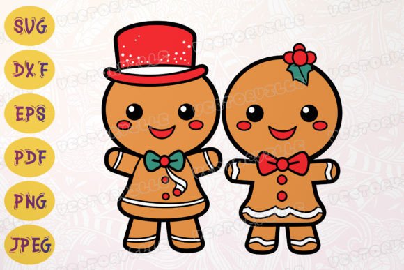 Couple Gingerbread SVG: A Sweet Touch for Wedding Designs