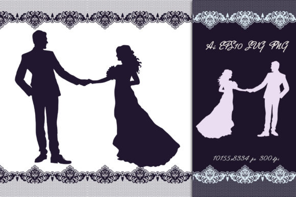 Crafting Timeless Romance with Wedding.Silhouette. SVG