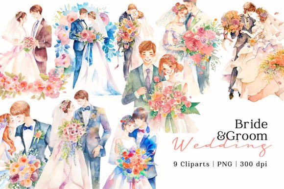 Creating Timeless Wedding Memories with Watercolor PNGs
