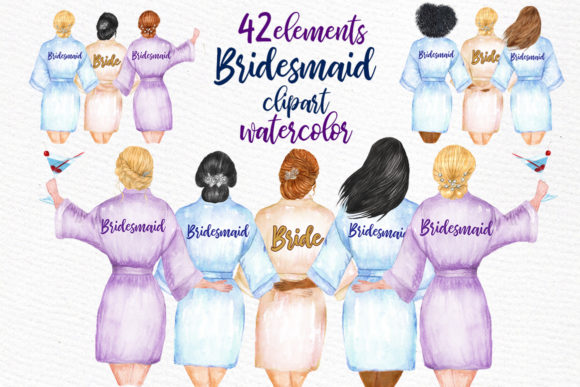 Hand Painted Watercolor Wedding Clipart: A Designer's Toolkit