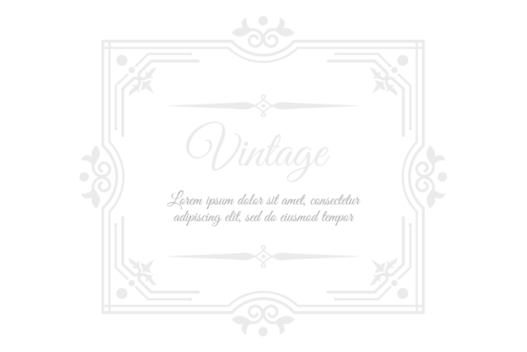 Square Elegant Frame: Vintage Luxury for Modern Design