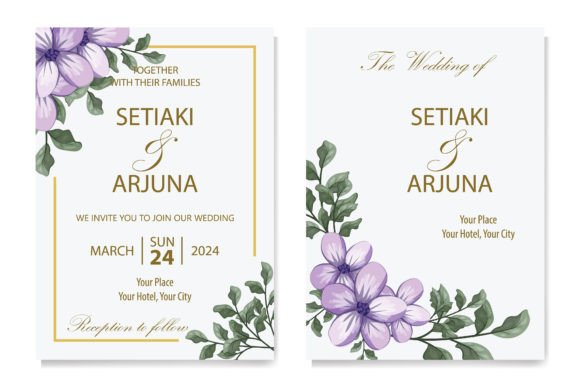 The Timeless Charm of Floral Foliage Wedding Invitations
