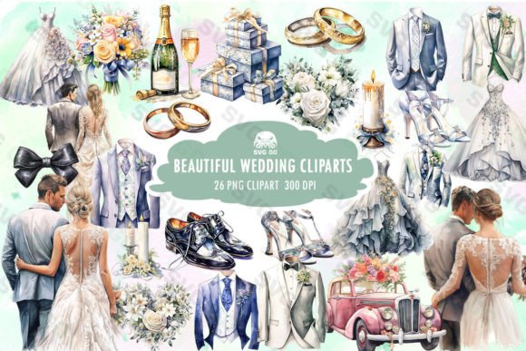 Transform Wedding Projects with Premium Sublimation Clipart