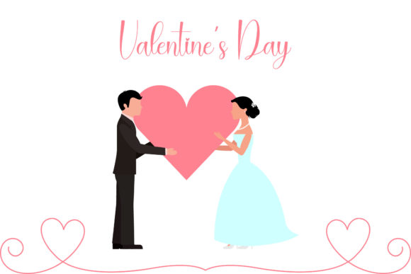 Valentine Wedding Day Illustration: A Complete Design Asset