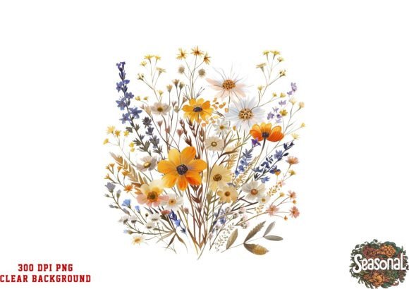 Watercolor Floral Border PNG: Wedding & Seasonal Design Magic